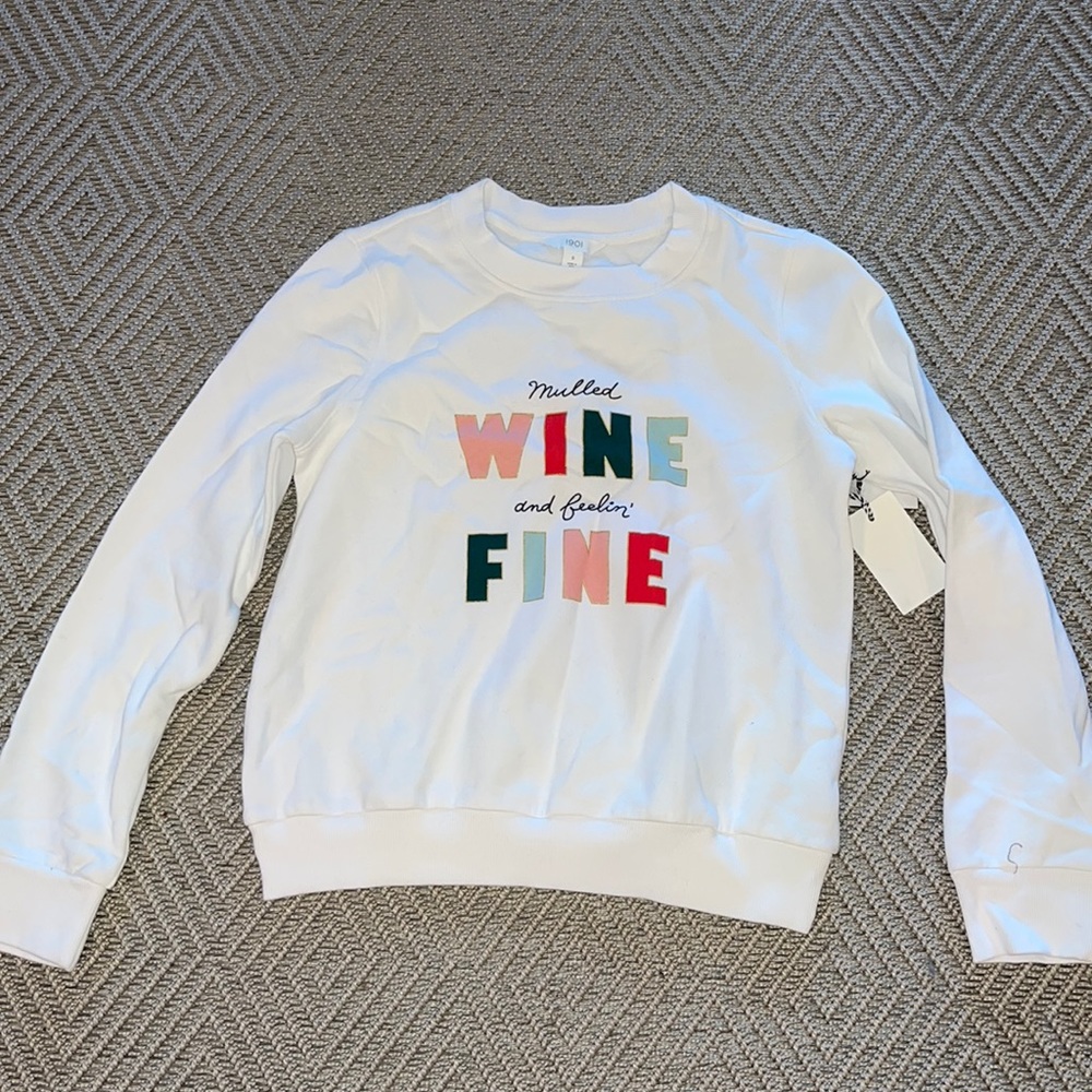 NWT 1901 Mulled Wine Graphic Sweatshirt - Picture 2 of 7